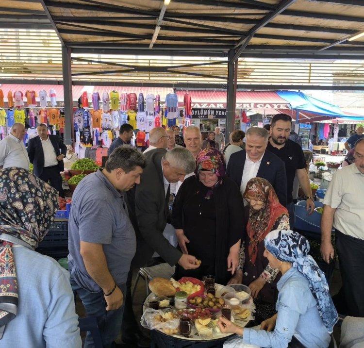 Kdz. Ereğli Kapalı Pazaryeri’nde Esnaf ve Hemşehrilerimizle Bir Aradayız