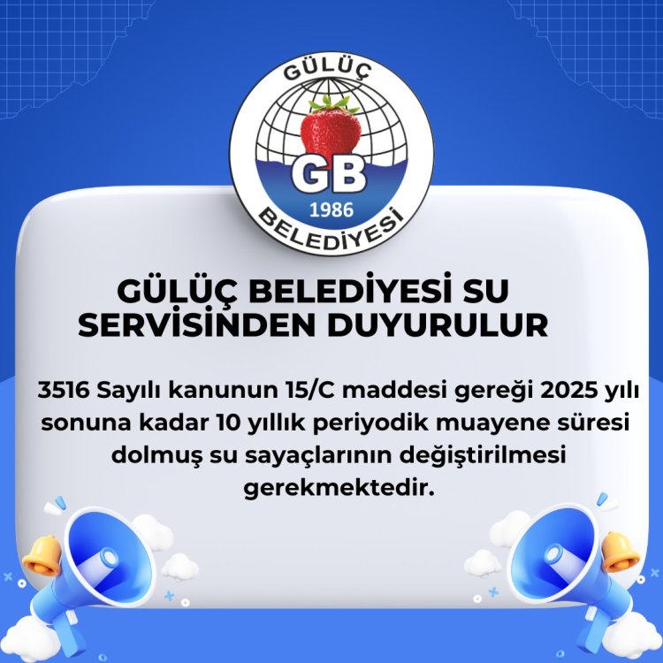 SU İŞLERİ SERVİSİNDEN DUYURULUR