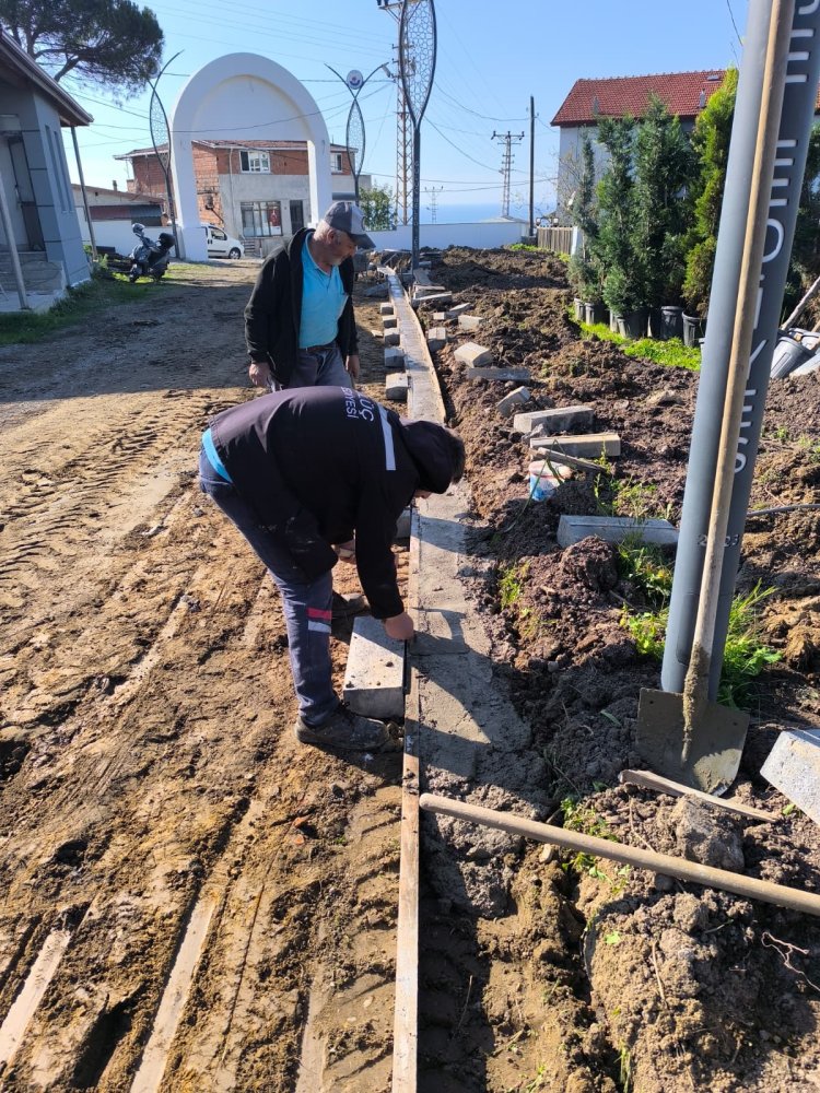 GÜLÜÇ BELEDİYESİ MİLLET BAHÇESİNDE ÇALIŞMALAR TÜM HIZIYLA DEVAM EDİYOR