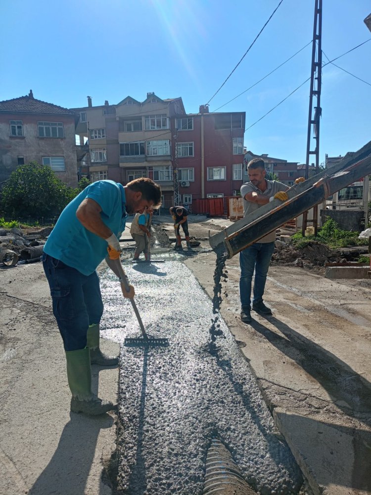 ÖRENCİK MAHALLESİNDE ALTYAPI SORUNU TARİH OLUYOR!