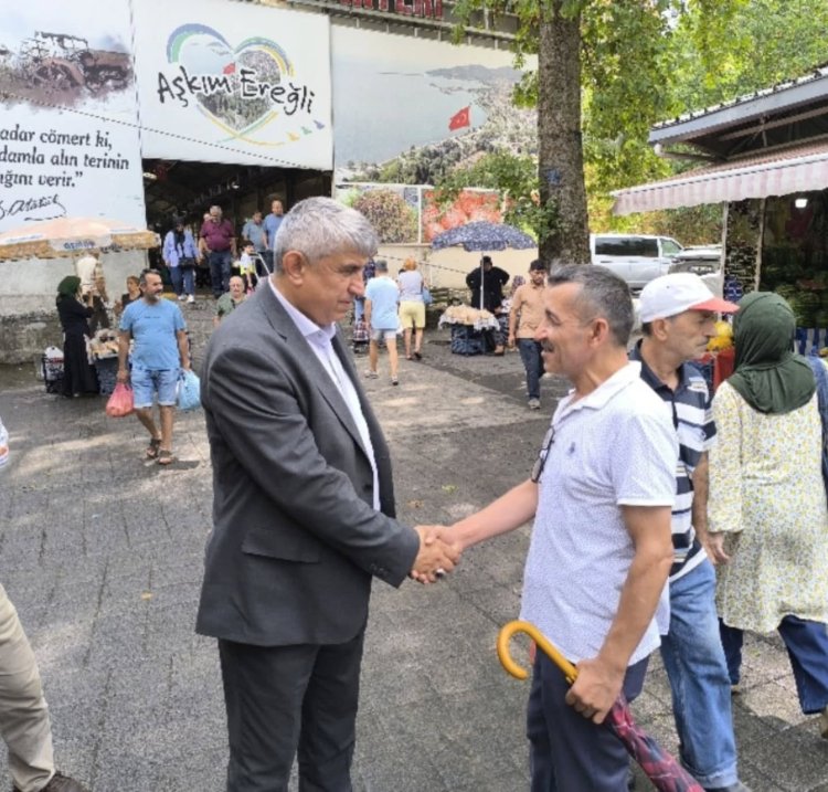 Kdz. Ereğli Kapalı Pazaryeri’nde Esnaf ve Hemşehrilerimizle Bir Aradayız