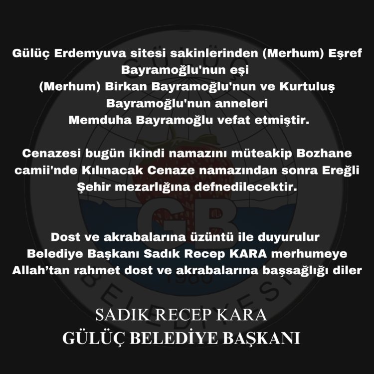 VEFAT & BAŞSAĞLIĞI