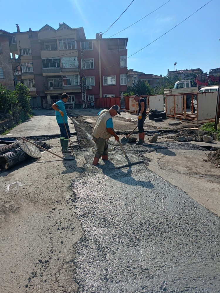 ÖRENCİK MAHALLESİNDE ALTYAPI SORUNU TARİH OLUYOR!
