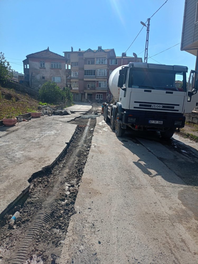 ÖRENCİK MAHALLESİNDE ALTYAPI SORUNU TARİH OLUYOR!
