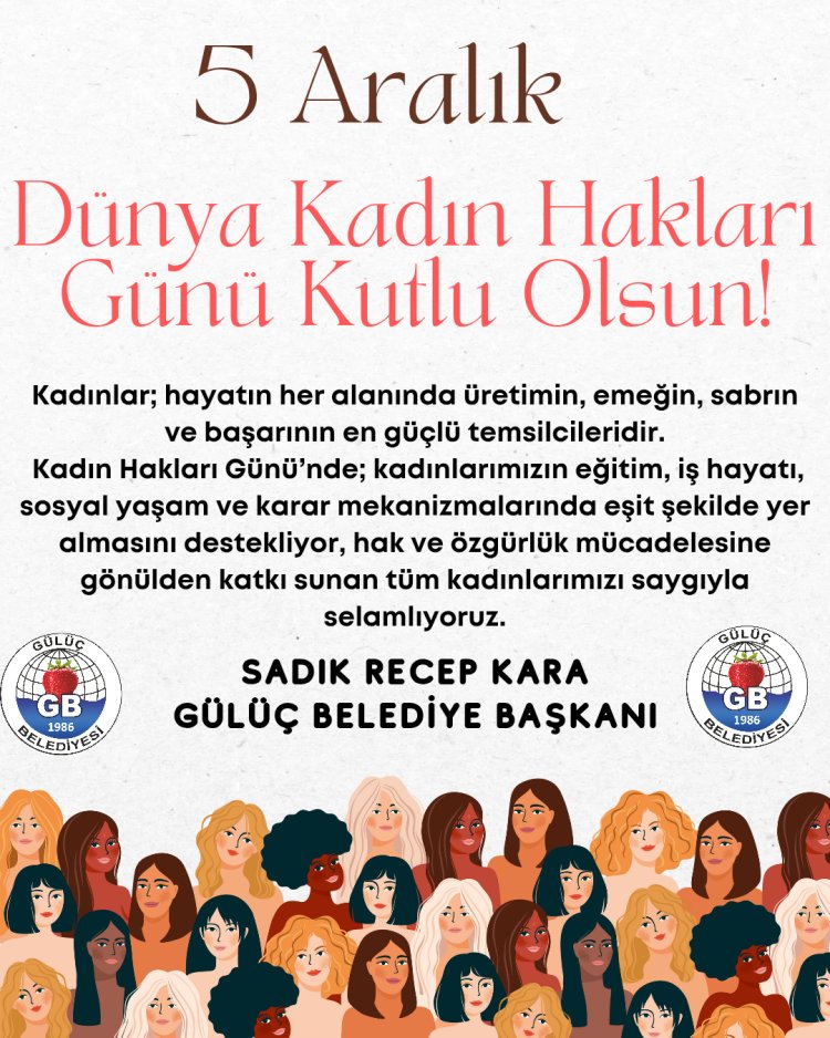5 ARALIK DÜNYA KADIN HAKLARI GÜNÜ KUTLU OLSUN...