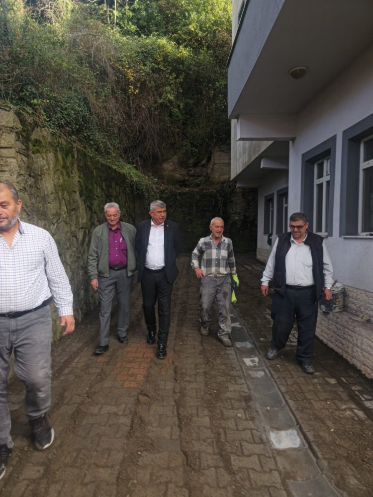 BELEDİYE BAŞKANIMIZ SADIK RECEP KARA SAHADA İNCELEMELERDE BULUNDU