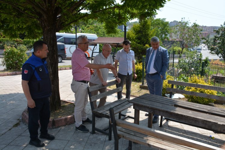 Gülüç Belediye Sadık Recep Kara Sahada İncelemelerde Bulundu