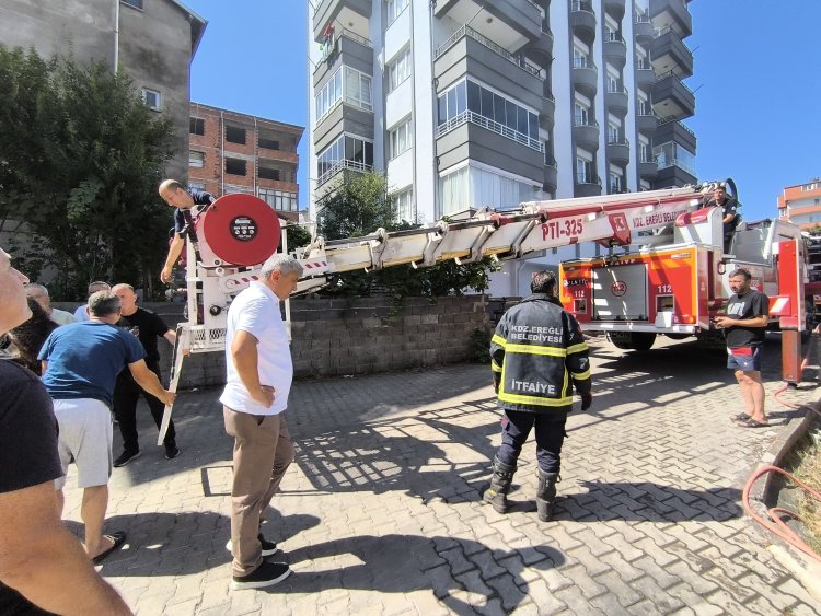 BEKYERİ MAHALLESİNDE YANGIN PANİĞİ!