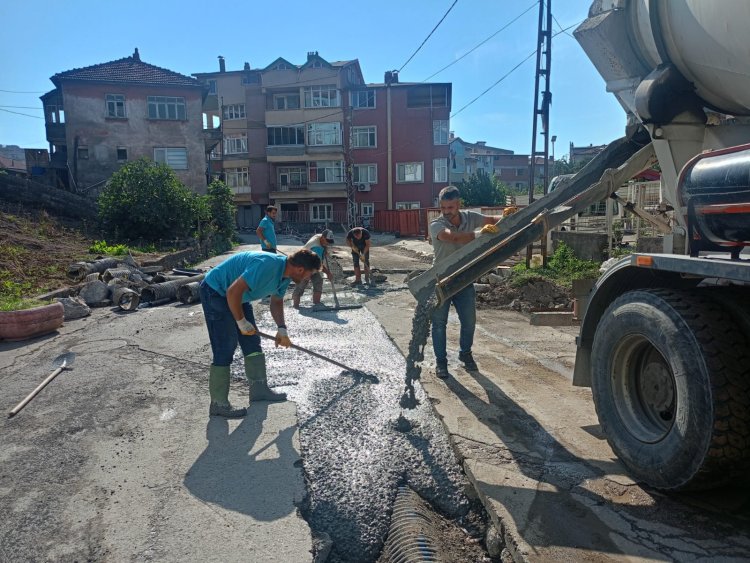 ÖRENCİK MAHALLESİNDE ALTYAPI SORUNU TARİH OLUYOR!