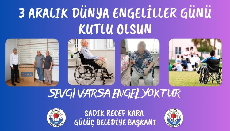 3 ARALIK DÜNYA ENGELLİLER GÜNÜ KUTLU OLSUN...