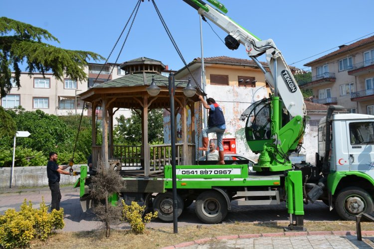 Gülüç Belediye Sadık Recep Kara Sahada İncelemelerde Bulundu