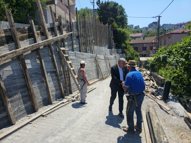 KORUİÇİ SOKAK’TA 35 YILLIK SORUN TARİH OLUYOR!