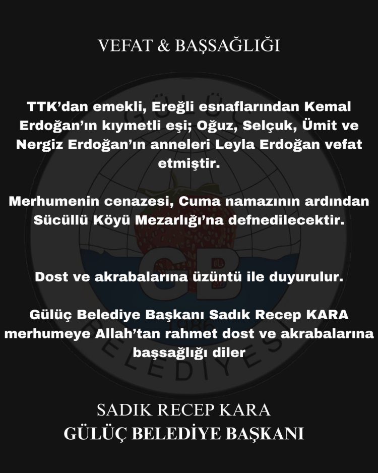 VEFAT & BAŞSAĞLIĞI