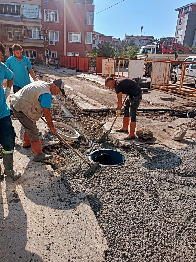 ÖRENCİK MAHALLESİNDE ALTYAPI SORUNU TARİH OLUYOR!