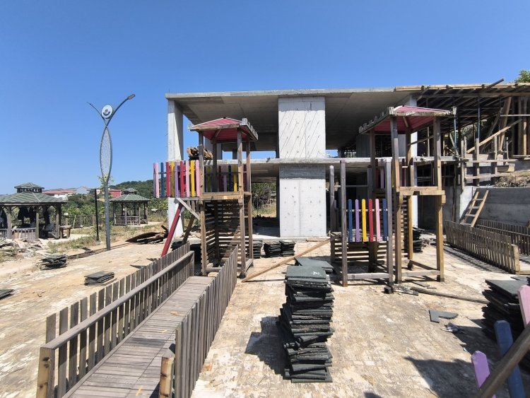 GÜLÜÇ BELEDİYESİ MİLLET BAHÇESİNDE ÇALIŞMALAR TAM GAZ DEVAM EDİYOR...