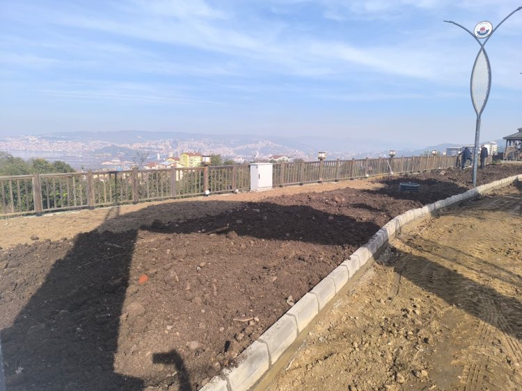 GÜLÜÇ BELEDİYESİ MİLLET BAHÇESİNDE ÇALIŞMALAR TÜM HIZIYLA DEVAM EDİYOR