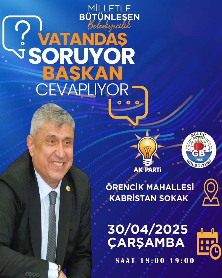 ÖRENCİK MAHALLESİ SAKİNLERİNİN DİKKATİNE