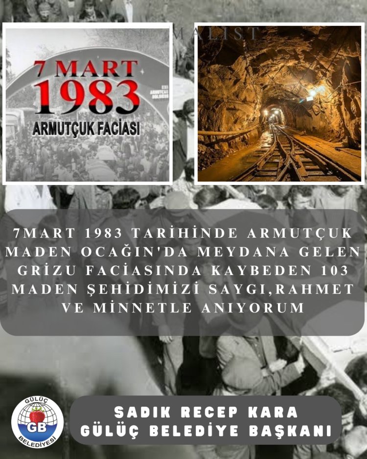 MADEN ŞEHİTLERİMİZİ SAYGI,RAHMET VE MİNNETLE ANIYORUM