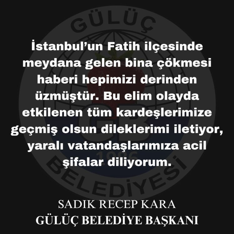 İSTANBUL FATİH İLÇESİNDE ÇÖKEN BİNA HABERİ HEPİMİZİ DERİNDEN ETKİLEMİŞTİR...