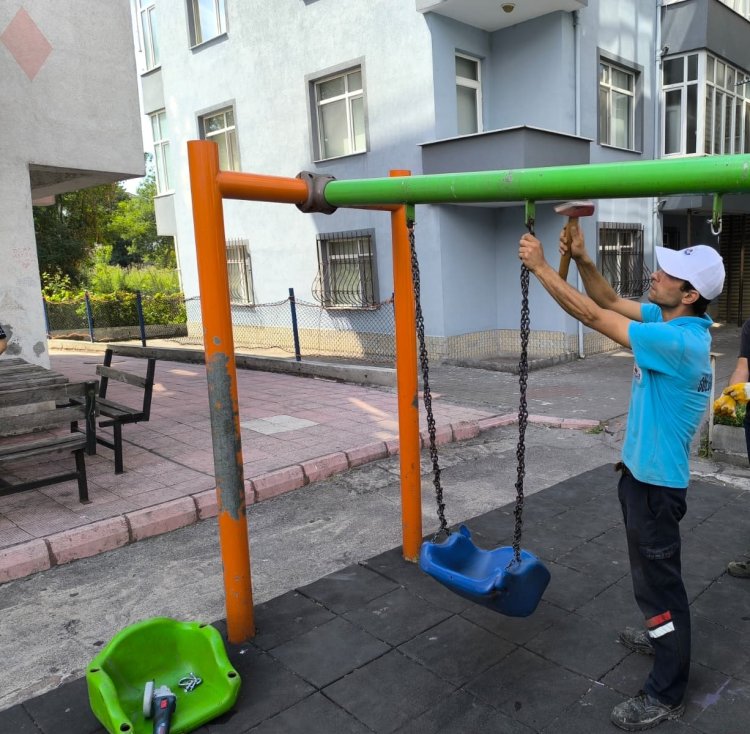PARKLARIMIZDA BAKIM VE ONARIM ÇALIŞMALARI ARALIKSIZ OLARAK DEVAM EDİYOR...