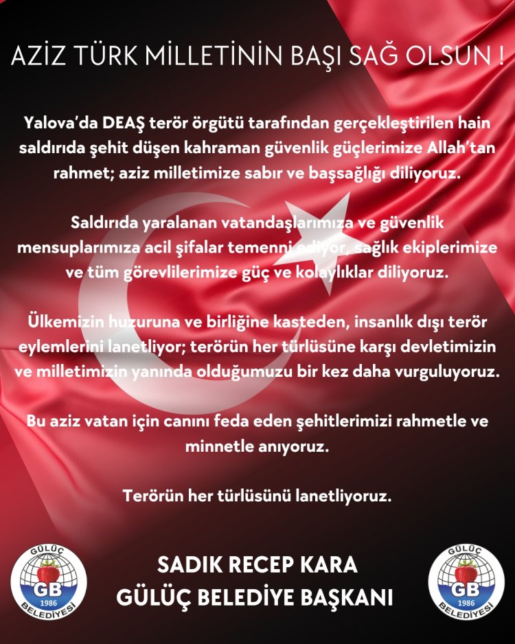 TERÖRÜN HER TÜRLÜSÜNÜ LANETLİYORUZ...
