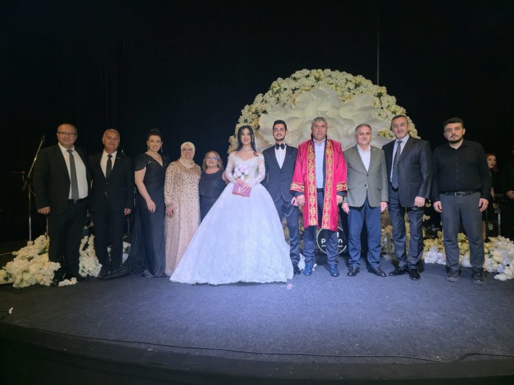 GENÇ ÇİFTİMİZE BİR ÖMÜR BOYU MUTLULUKLAR DİLERİZ