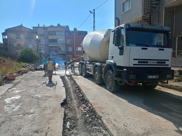 ÖRENCİK MAHALLESİNDE ALTYAPI SORUNU TARİH OLUYOR!